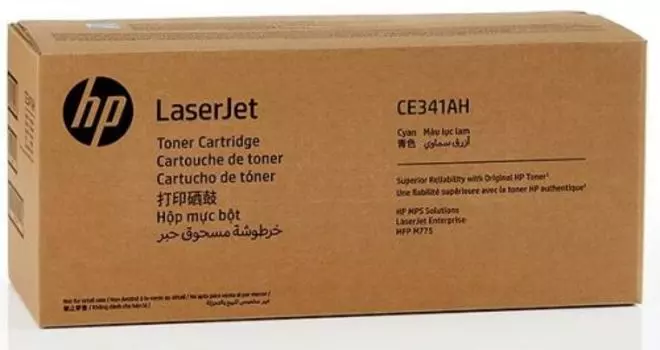 Картридж лазерный HP 651A/CE341AH, голубой, 16000 страниц, оригинальный для HP CLJ M775