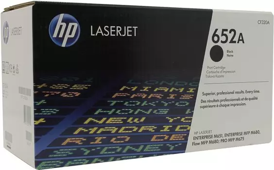 Картридж лазерный HP 652A/CF320A, черный, 11500 страниц, оригинальный для Color LaserJet Enterprise Flow Multifunction M680z, M651dn/M651n/M651xh, MFP M680dn/M680f