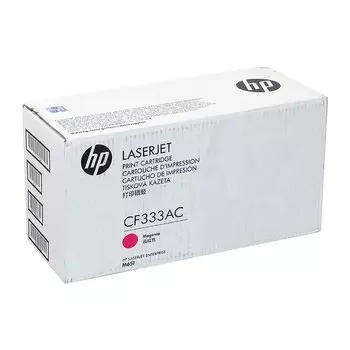 Картридж лазерный HP 654A/CF333AC, пурпурный, 15000 страниц, оригинальный для HP CLJ Ent M651n/M651dn/M651xh/M680dn, белая коробка