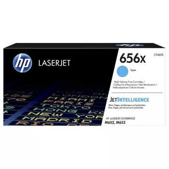Картридж лазерный HP 656X/CF461X, голубой, 22000 страниц, оригинальный для HP M652 / 653