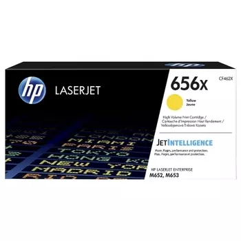 Картридж лазерный HP 656X/CF462X, желтый, 22000 страниц, оригинальный для HP M652 / 653