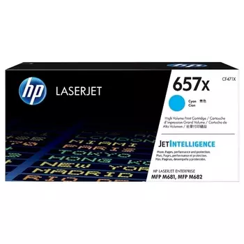 Картридж лазерный HP 657X/CF471X, голубой, 23000 страниц, оригинальный для HP MFP M681 / M682