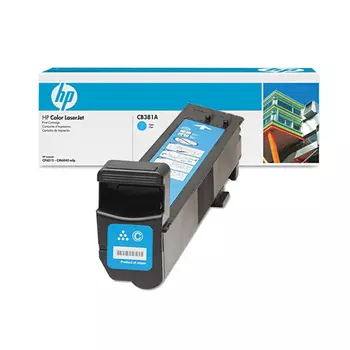 Картридж лазерный HP 824A/CB381A, голубой, 21000 страниц, оригинальный для Color LaserJet CM6030f / CM6030 / CM6040f / CM6040 / CP6015dn / CP6015n / CP6015xh