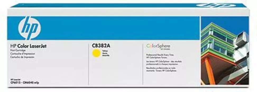 Картридж лазерный HP 824A/CB382A, желтый, 21000 страниц, оригинальный для Color LaserJet CM6030f / CM6030 / CM6040f / CM6040 / CP6015dn / CP6015n / CP6015xh