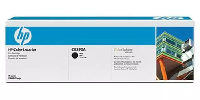 Картридж лазерный HP 825A/CB390A, черный, 19500 страниц, оригинальный для Color LaserJet CM6030f / CM6030 / CM6040f / CM6040