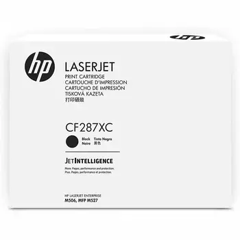 Картридж лазерный HP 87X/CF287XC, черный, 18000 страниц, оригинальный для HP LJ M506, белая коробка