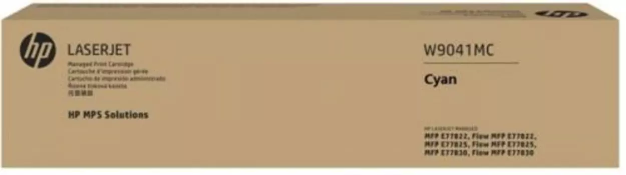 Картридж лазерный HP W9041MC, голубой, 32000 страниц, оригинальный для HP CLJ MFP E77822/E77825/E77830 без чипа