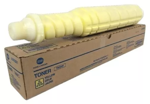 Картридж лазерный Konica Minolta TN-620Y/A3VX251, желтый, 64000 страниц, оригинальный, для Konica Minolta C1060L, вес брутто 1кг
