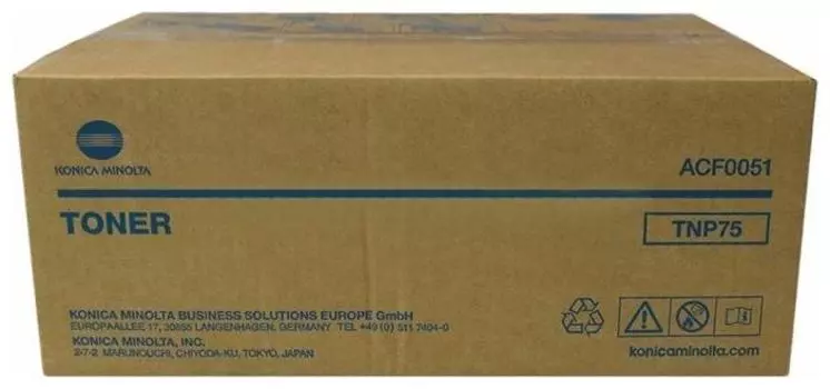Картридж лазерный Konica Minolta TNP75/ACF0051, черный, 20000 страниц, оригинальный для Konica Minolta bizhub 5000i/5020i