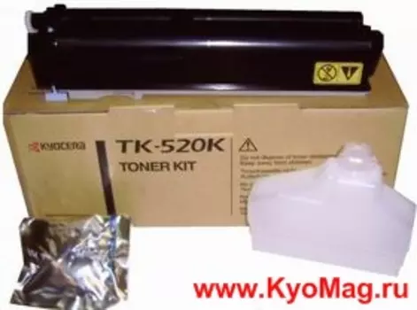 Картридж лазерный Kyocera TK-520K/1T02HJ0EU0, черный, 6000 страниц, оригинальный, для Kyocera FS-C5015N