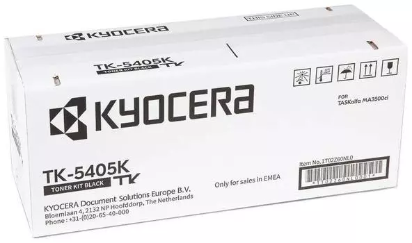 Картридж лазерный Kyocera TK-5405B/1T02Z60NL0, черный, 17000 страниц, оригинальный для Kyocera TASKalfa MA3500ci