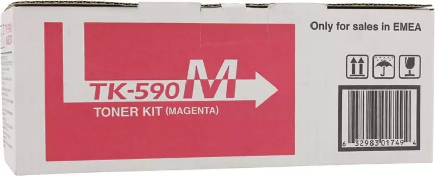 Картридж лазерный Kyocera TK-590M/1T02KVBNL0, пурпурный, 5000 страниц, оригинальный для Kyocera FS-C5250DN, ECOSYS P6026cdn, FS-C2026MFP, FS-C2026MFP+, ECOSYS M6026cdn, FS-C2126MFP, FS-C2126MFP+, ECOSYS M6526cdn, FS-C2526MFP, ECOSYS M6026cidn, FS-C2626MFP, ECOSYS M6526cidn