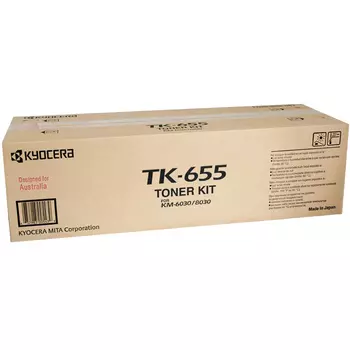 Картридж лазерный Kyocera TK-655/1T02FB0EU0, черный, 47000 страниц, оригинальный, для Kyocera KM-6030, KM-8030