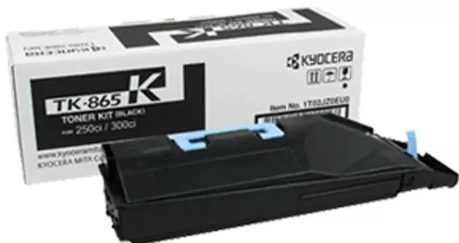 Картридж лазерный Kyocera TK-865K/1T02JZ0EU0, черный, 20000 страниц, оригинальный для Kyocera TASKalfa 250ci, TASKalfa 300ci