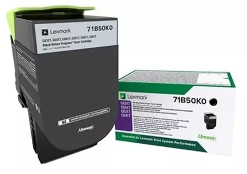 Картридж лазерный Lexmark 71B50K0, черный, 3000 страниц, оригинальный для Lexmark CS317dn, CS417dn, CS517de, CX317dn, CX417dn, CX517de