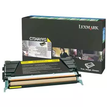 Картридж лазерный Lexmark C746A1YG, желтый, 7000 страниц, оригинальный для Lexmark C746/C748
