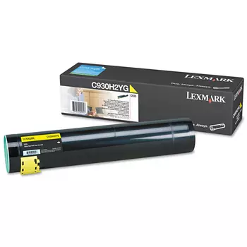 Картридж лазерный Lexmark C930H2YG, желтый, 24000 страниц, оригинальный для C935