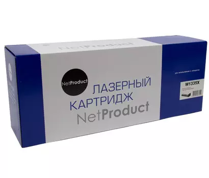 Картридж лазерный NetProduct N-W1335X (335X/W1335X), черный, 13700 страниц, совместимый для LJ M438n/M442dn/M443nda