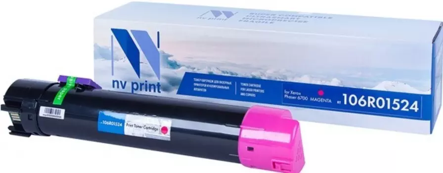 Картридж лазерный NV Print NV-106R01524M (106R01524), пурпурный, 12000 страниц, совместимый для Xerox Phaser 6700