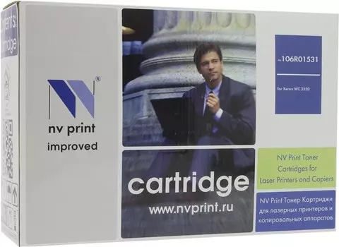 Картридж лазерный NV Print NV-106R01531 (106R01531), черный, 11000 страниц, совместимый для Xerox WorkCentre 3550