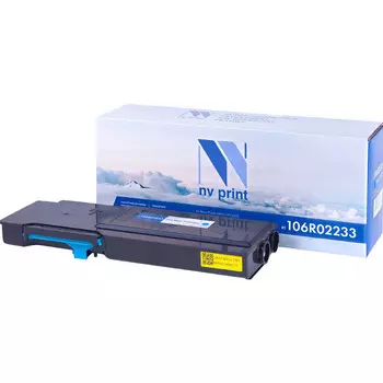 Картридж лазерный NV Print NV-106R02233C (106R02233), голубой, 6000 страниц, совместимый для Xerox Phaser 6600/WC6605