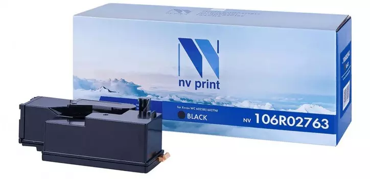 Картридж лазерный NV Print NV-106R02763Bk (106R02763), черный, 2000 страниц, совместимый для Xerox Phaser 6020/6022/WorkCentre 6025/6027