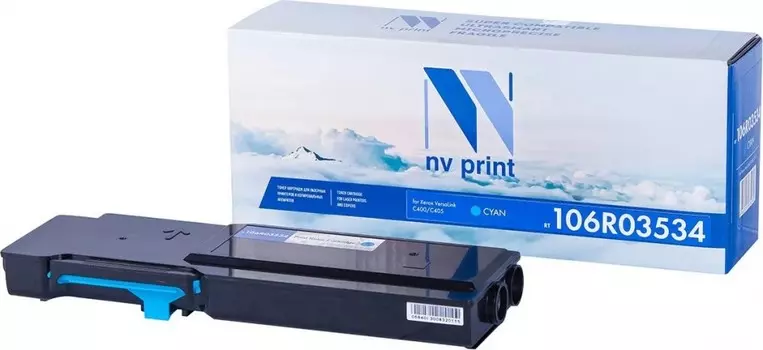 Картридж лазерный NV Print NV-106R03534C (106R03534), голубой, 8000 страниц, совместимый для Xerox VersaLink C400/C405