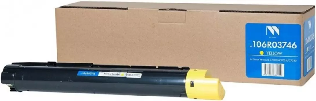 Картридж лазерный NV Print NV-106R03746 (106R03746), желтый, 16500 страниц, совместимый для Xerox VersaLink C7020/C7025/C7030