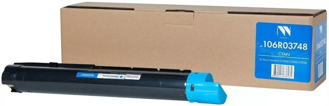 Картридж лазерный NV Print NV-106R03748 (106R03748), голубой, 16500 страниц, совместимый для Xerox VersaLink C7020/C7025/C7030