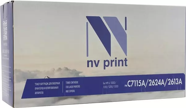 Картридж лазерный NV Print NV-C7115A/Q2624A/Q2613A (15A/24A/13A), черный, 2500 страниц, совместимый для LJ 1000/1150/1200/1300