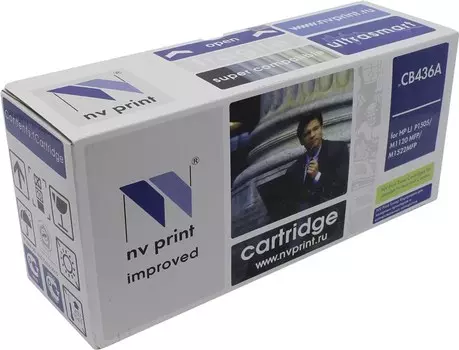 Картридж лазерный NV Print NV-CB436A (36A/CB436A), черный, 2000 страниц, совместимый для LaserJet M1120 / M1120n / M1522n / M1522nf / P1505 / P1505n без чипа
