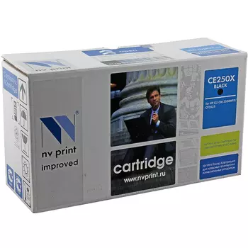 Картридж лазерный NV Print NV-CE250XBk (504X), черный, 10500 страниц, совместимый, для CLJ CM3530 / CM3530fs / CM3525dn / CM3525n / CP3525x
