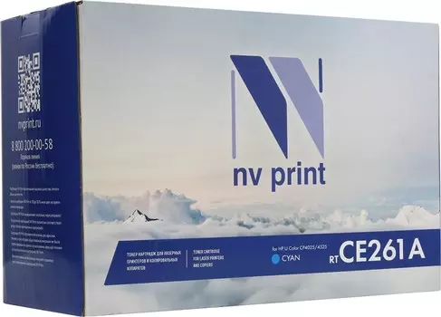 Картридж лазерный NV Print NV-CE261AC (648A), голубой, 11000 страниц, совместимый, для CLJE CM4025dn / CP4025n / CM4525dn / CP4525n / CP4525xh