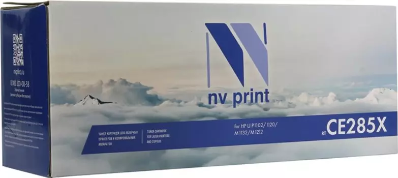 Картридж лазерный NV Print NV-CE285X (85A/CE285X), черный, 2300 страниц, совместимый для LaserJet P1102 / 1120 / M1132 / M1212 без чипа