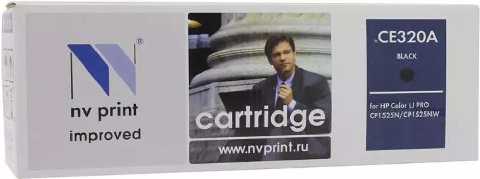 Картридж лазерный NV Print NV-CE320ABk (128A), черный, 2000 страниц, совместимый для LaserJet Pro CM1415fn / CM1415fnw / CP1525n / CP1525nw
