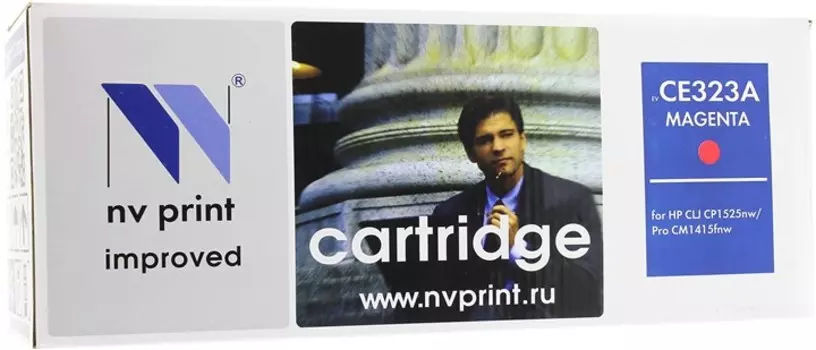 Картридж лазерный NV Print NV-CE323AM (128A), пурпурный, 1300 страниц, совместимый для LaserJet Pro CM1415fn / CM1415fnw / CP1525n / CP1525nw