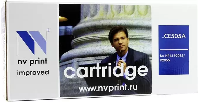 Картридж лазерный NV Print NV-CE505A (05A), черный, 2300 страниц, совместимый для LaserJet P2035 / P2035n / P2055 / P2055d / P2055dn / P2055d