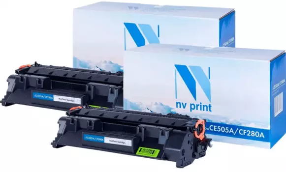 Картридж лазерный NV Print NV-CE505A-SET2 (№05A/CE505A), черный, 2300 страниц, 2 шт., совместимый для P2035/ P2035n/ P2055/ P2055d/ P2055dn/ P2055d