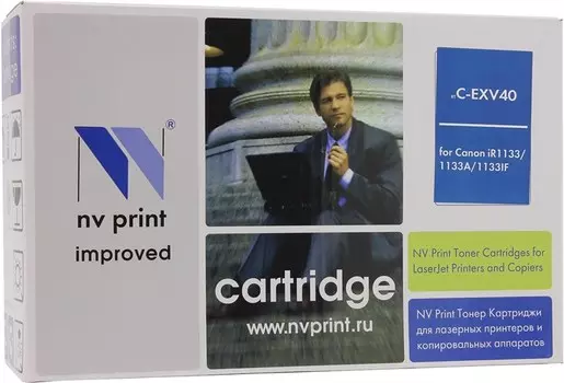 Картридж лазерный NV Print NV-CEXV40 (C-EXV40), черный, 6000 страниц, совместимый, для Canon imageRUNNER 1133 series