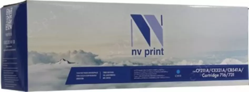 Картридж лазерный NV Print NV-CF211A/CE321A/CB541A (131A/128A/125A/Canon 716/731), голубой, 1600 страниц, совместимый для LaserJet Color Pro M251n/M251nw/M276n/M276nw/CP1525n/CP1525nw/CM1415fn/CM1415fnw/CP1215/CM1312/CM1312nfi/CP1215, i-SENSYS LBP5050/LBP5050n/MF8030Cn/MF8040Cn/MF8050Cn/MF8080Cw/LBP-7100Cn/7110Cw