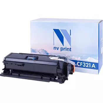 Картридж лазерный NV Print NV-CF321AC (CF321A), голубой, 16500 страниц, совместимый, для M680dn/M680f/M680z
