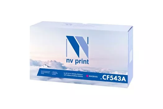 Картридж лазерный NV Print NV-CF543AM (203A/CF543A), пурпурный, 1300 страниц, совместимый для CLJ Pro M254dw/M254nw/MFP M280nw/M281fdn/M281fdw