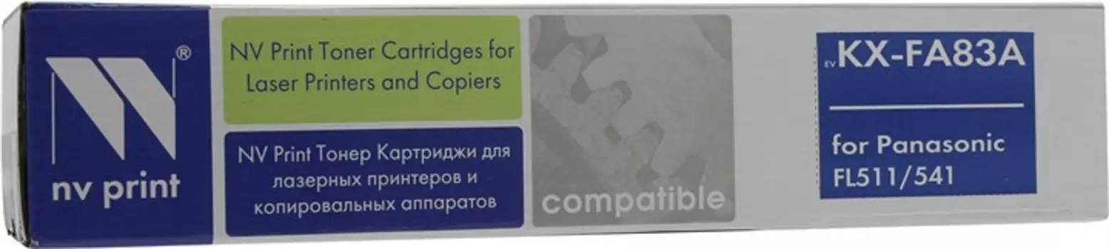 Картридж лазерный NV Print NV-KXFA83A/E (KX-FA83A/E/A7), черный, 2500 страниц, совместимый, для KX-FLM653RU, KX-FLM663RU, KX-FL513RU, KX-FL543RU