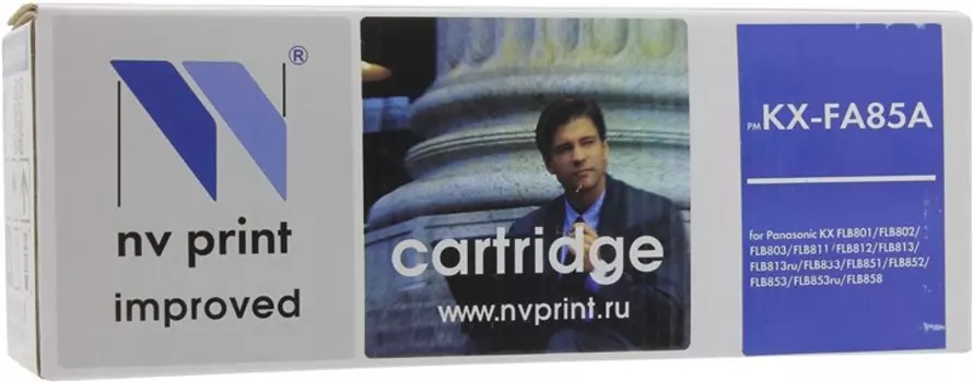 Картридж лазерный NV Print NV-KXFA85A (KX-FA85A), черный, 5000 страниц, совместимый, для Panasonic KX-FLB813RU, KX-FLB853RU, KX-FLB883RU