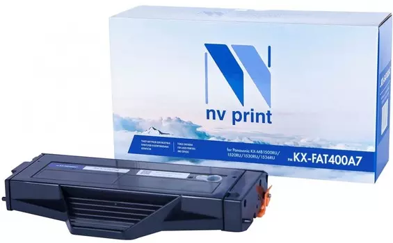 Картридж лазерный NV Print NV-KXFAT400A7 (KX-FAT400A7), черный, 1800 страниц, совместимый для Panasonic KX-MB1500RU/ MB1507RU/ MB1520RU/ MB1530RU/ MB1536RU