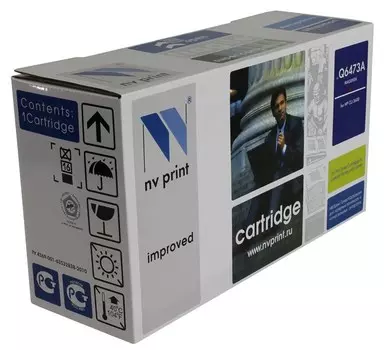 Картридж лазерный NV Print NV-Q6473AM (502A), пурпурный, 4000 страниц, совместимый, для CLJ 3600 / 3600n / 3600dn