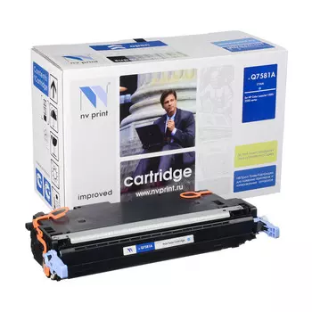 Картридж лазерный NV Print NV-Q7581AC (503A), голубой, 6000 страниц, совместимый, для CLJ 3800 / CP3505
