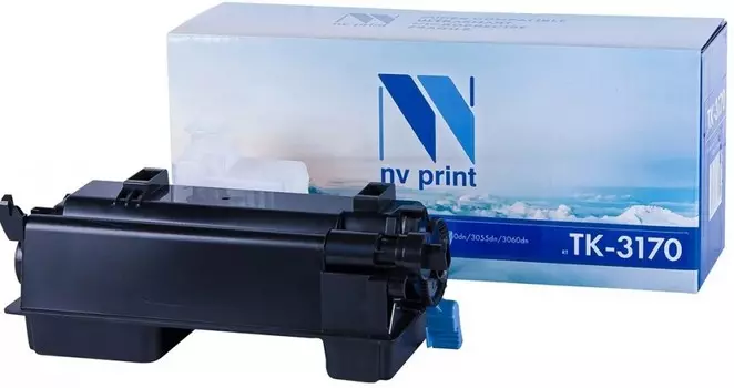 Картридж лазерный NV Print NV-TK3170NC (TK-3170), черный, 15500 страниц, совместимый для Kyocera ECOSYS P3050DN/3055DN/3060DN без чипа