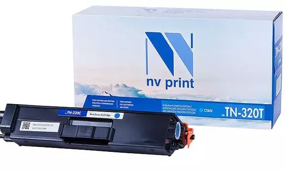 Картридж лазерный NV Print NV-TN320TC (TN-320C), голубой, 1500 страниц, совместимый для Brother HL-4140CN/4150CDN/4570CDW/DPC-9055CDN/9270CDN/MFC-9460CDN/9465CDN/9970CDN
