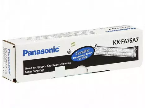 Картридж лазерный Panasonic KX-FA76A7, черный, 2000 страниц, оригинальный, для KX-FLM553RU, KX-FLB758RU, KX-FLB753RU, KX-FL503RU, KX-FL523RU